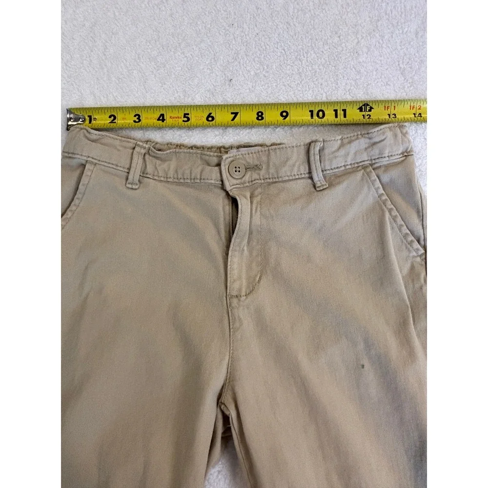 The Childrens Place Girls‎ Khaki Chino Pants Tan School Uniform Size 16 Slim Leg
